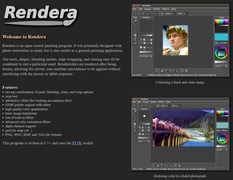 Darmowe alternatywy dla Photoshopa dla początkujących grafików - Rendera