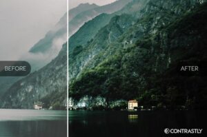 Darmowe akcje Photoshop dla początkujących grafików - Vibrant landscapes